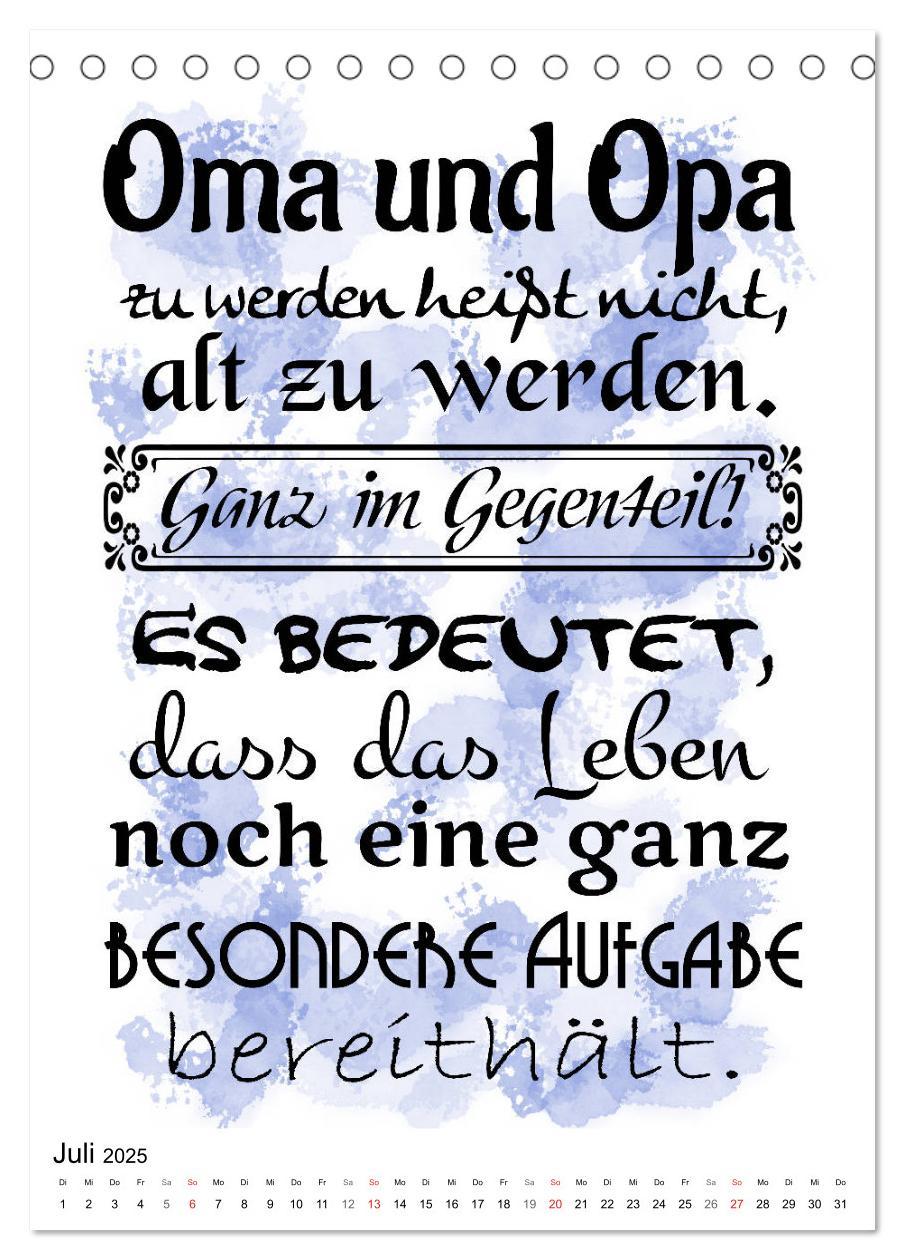 Bild: 9783435937967 | Oma und Opa, die Helden unserer Kindheit (Tischkalender 2025 DIN A5...