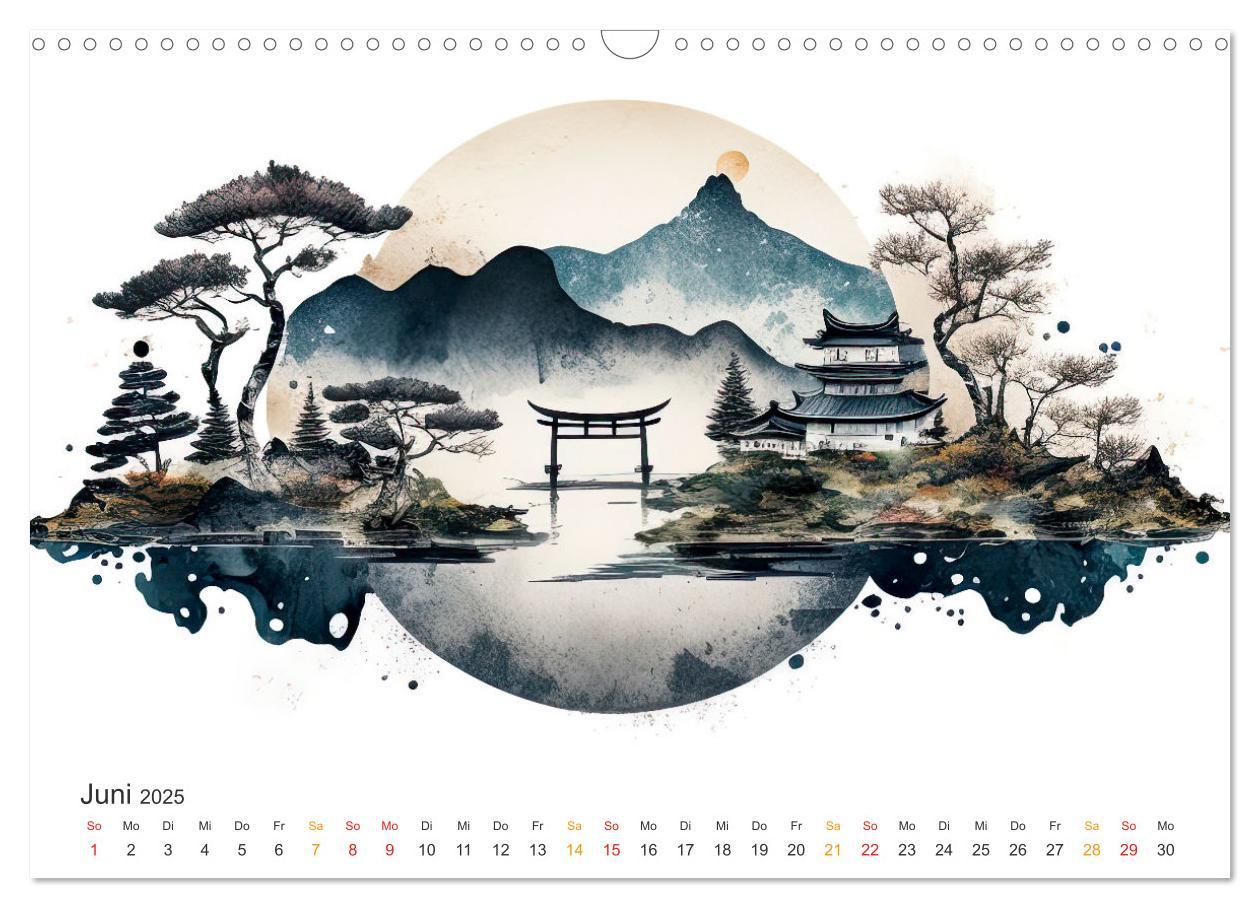 Bild: 9783457243800 | Japan - Aquarell Kunst und Tradition (Wandkalender 2025 DIN A3...