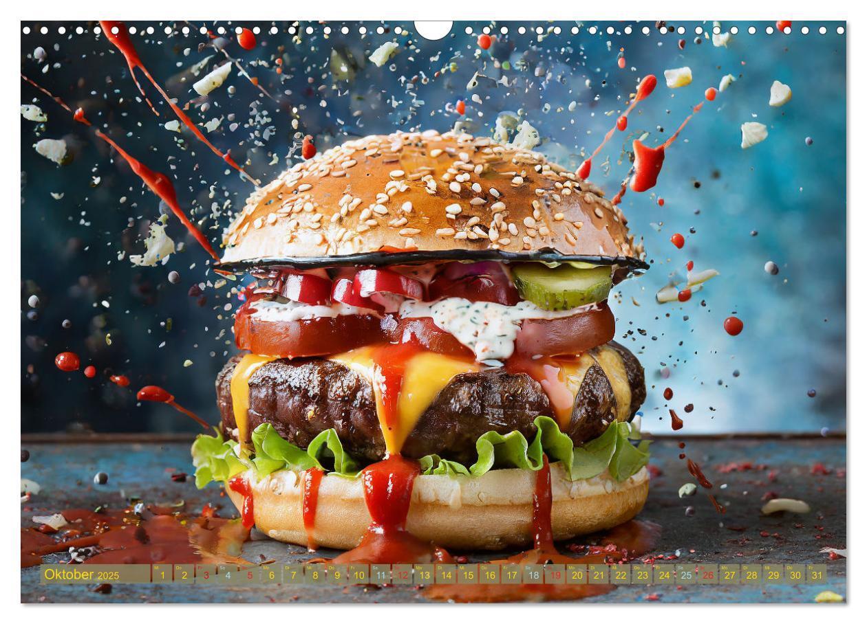 Bild: 9783457036518 | Unsere Burger Deluxe (Wandkalender 2025 DIN A3 quer), CALVENDO...