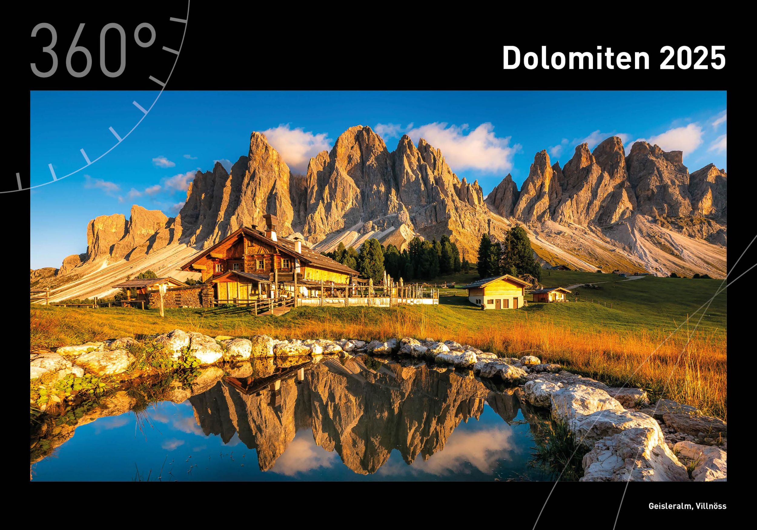 Cover: 9783968555188 | 360° Dolomiten Premiumkalender 2025 | Alexander Pichler | Kalender