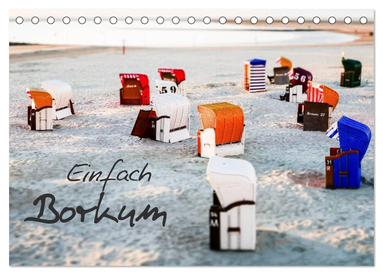 Cover: 9783435540341 | Einfach Borkum (Tischkalender 2025 DIN A5 quer), CALVENDO...