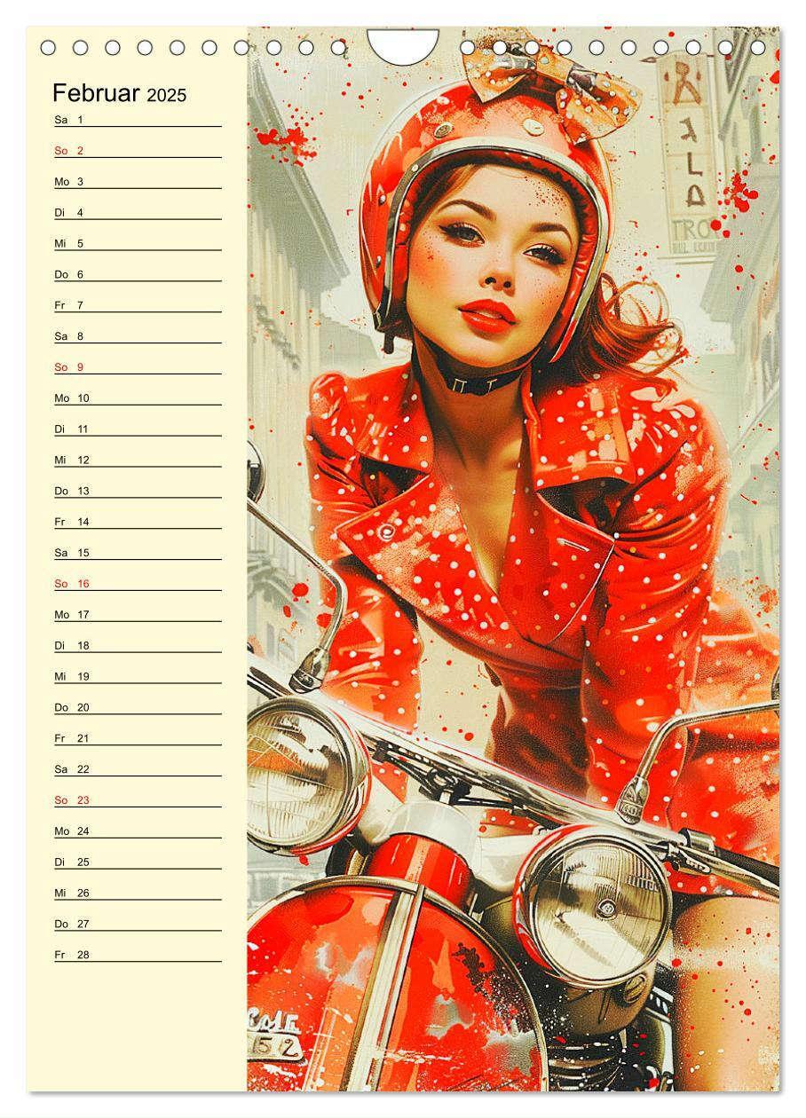 Bild: 9783457128770 | Sexy Pin-up-Girls. Moderne Kunst im Retro-Stil (Wandkalender 2025...