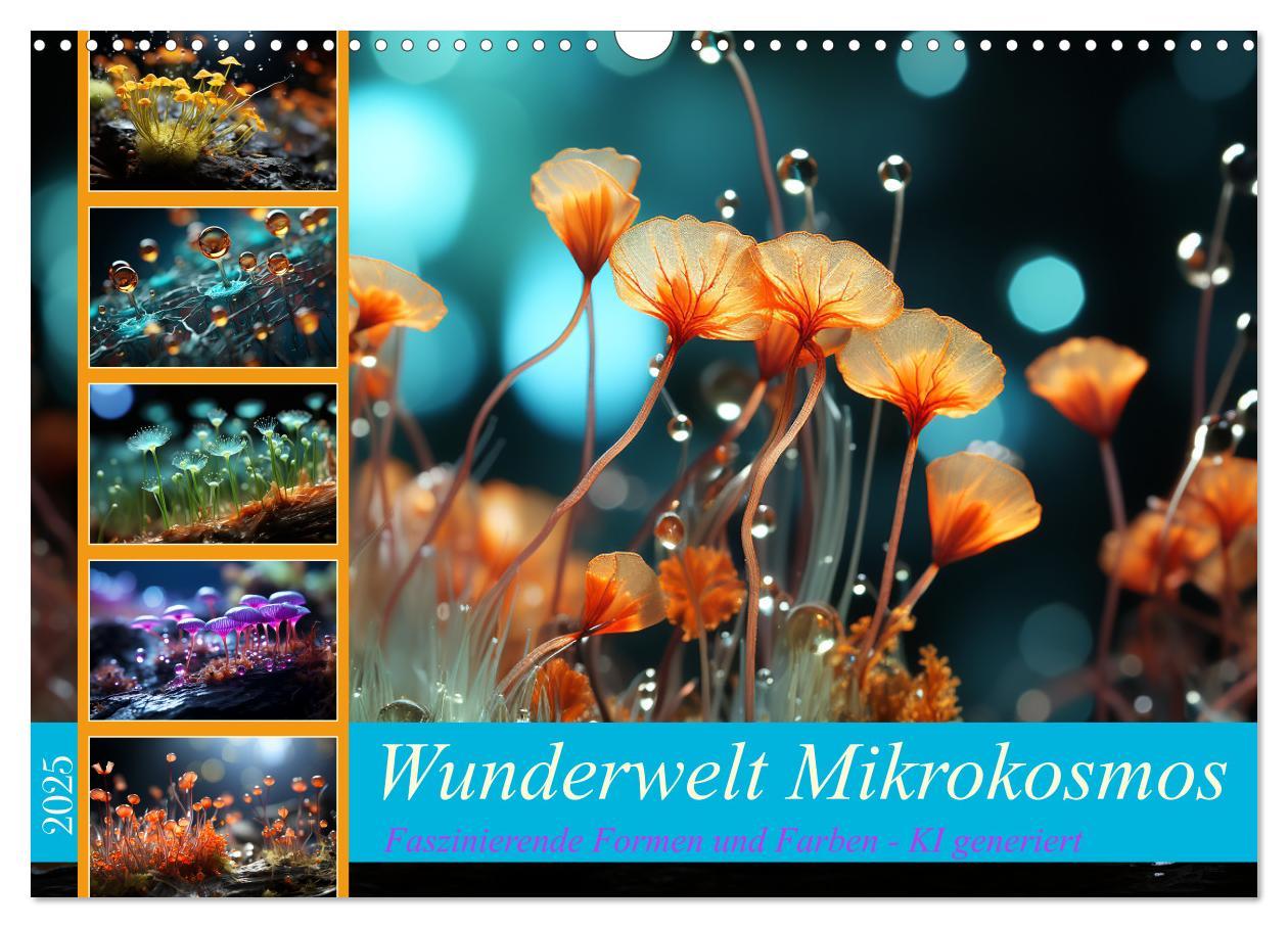 Cover: 9783383869785 | Wunderwelt Mikrokosmos (Wandkalender 2025 DIN A3 quer), CALVENDO...