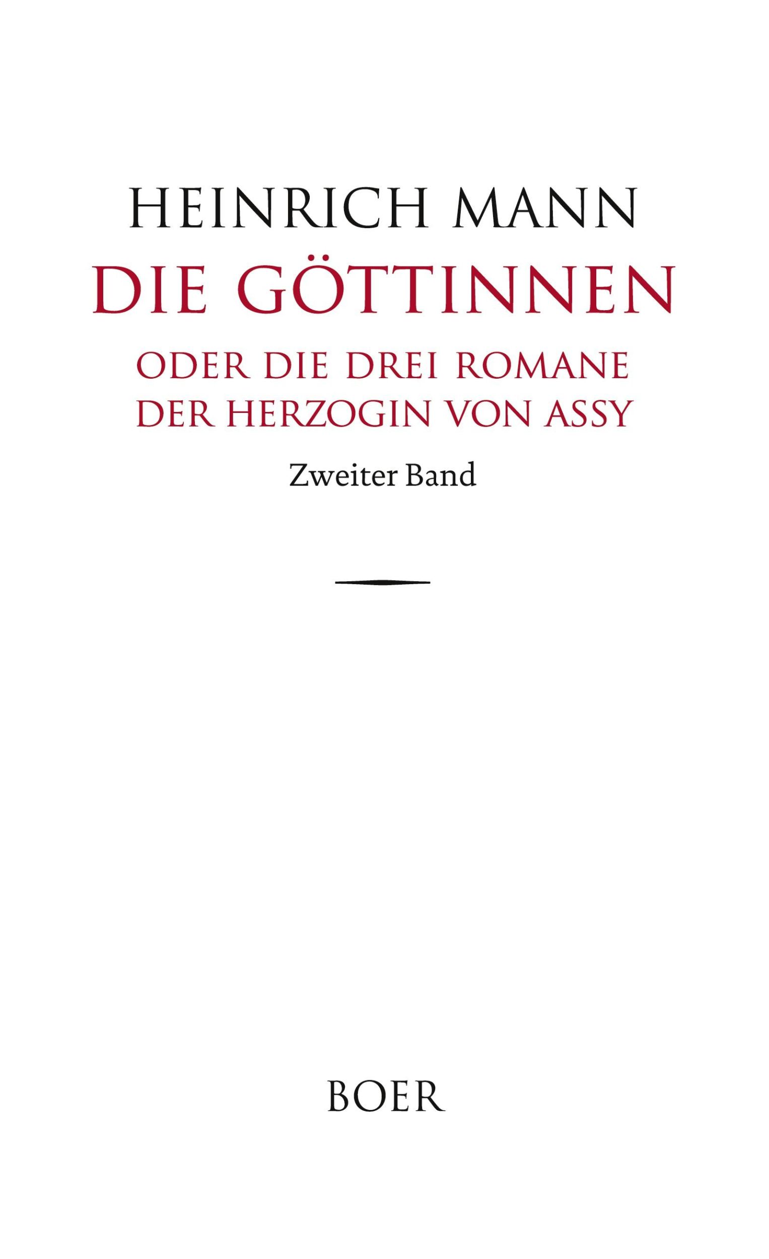 Cover: 9783966621519 | Die Göttinnen Band 2 | oder Die drei Romane der Herzogin von Assy