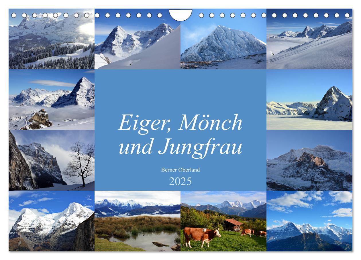 Cover: 9783435426409 | Eiger, Mönch und Jungfrau 2025 (Wandkalender 2025 DIN A4 quer),...