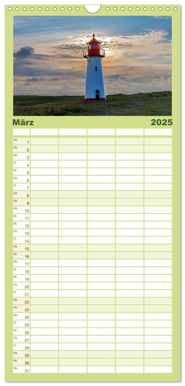 Bild: 9783457108611 | Familienplaner 2025 - Magisches Sylt mit 5 Spalten (Wandkalender,...