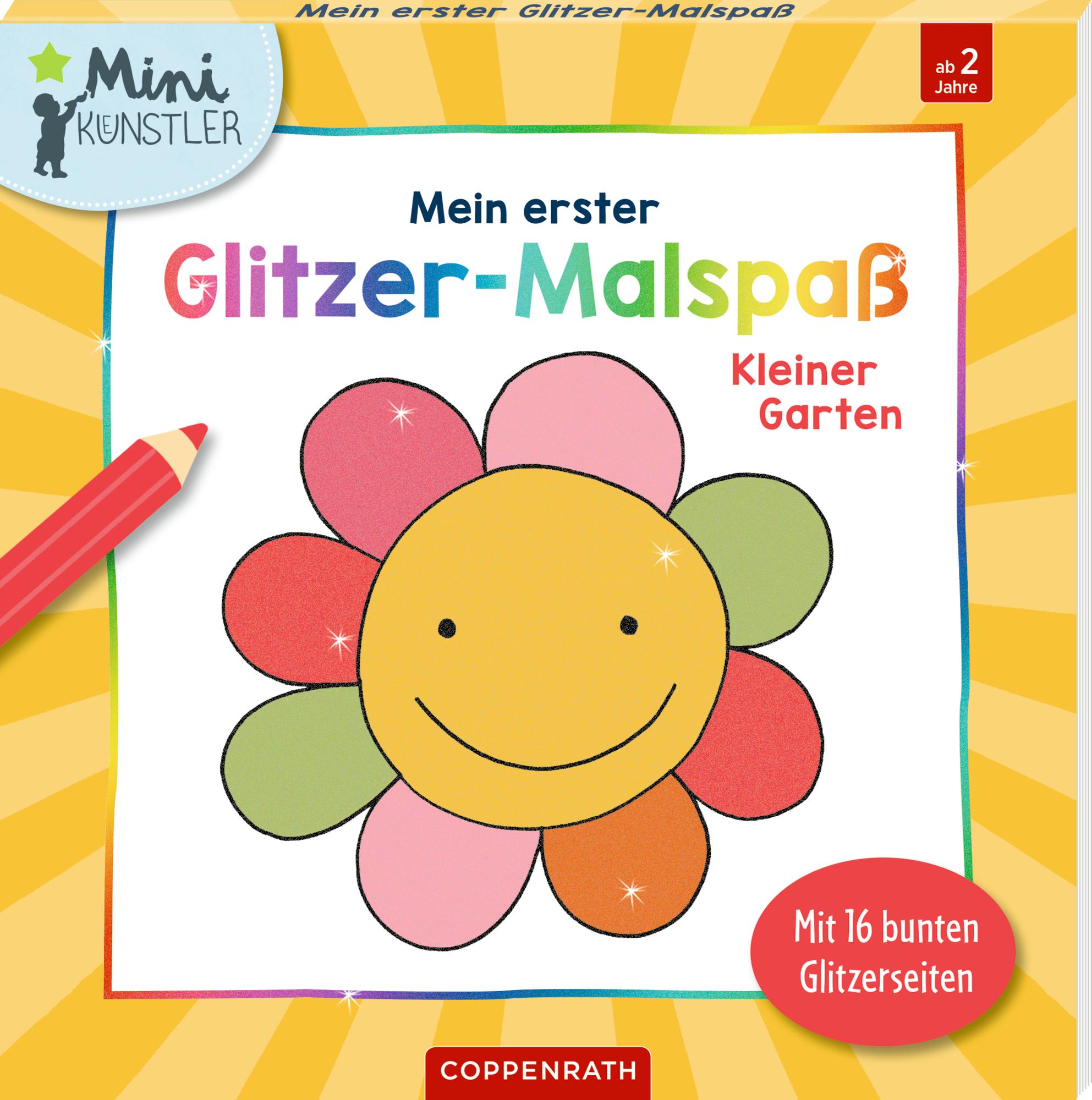 Cover: 9783649649335 | Mein erster Glitzer-Malspaß: Kleiner Garten | Maike Taddicken | Buch