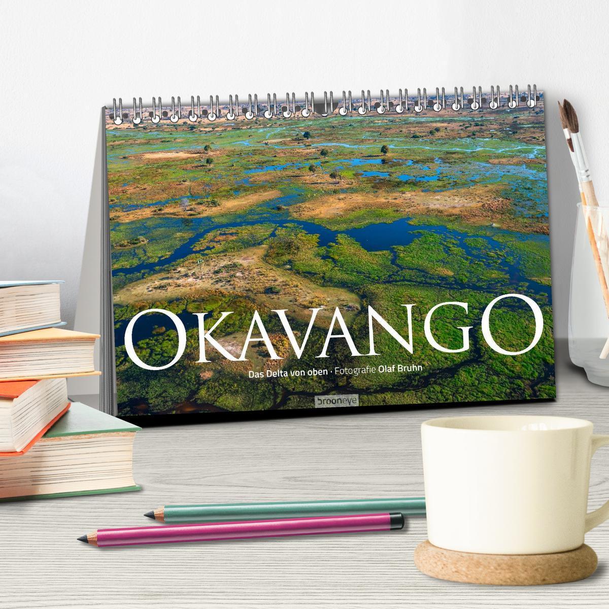 Bild: 9783435649679 | Okavango - Das Delta von oben (Tischkalender 2025 DIN A5 quer),...