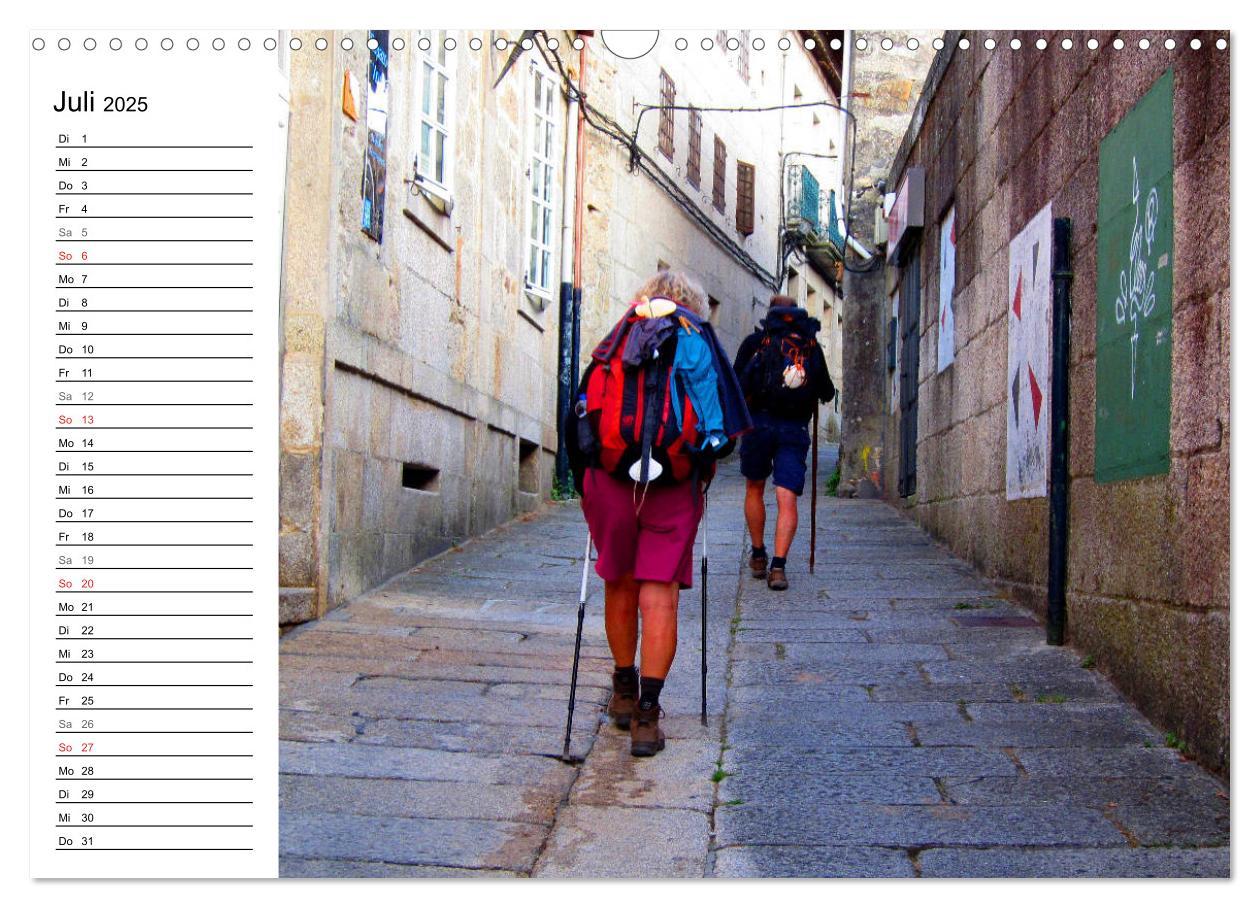 Bild: 9783435340026 | Jakobsweg - Camino Portugues Central (Wandkalender 2025 DIN A3...