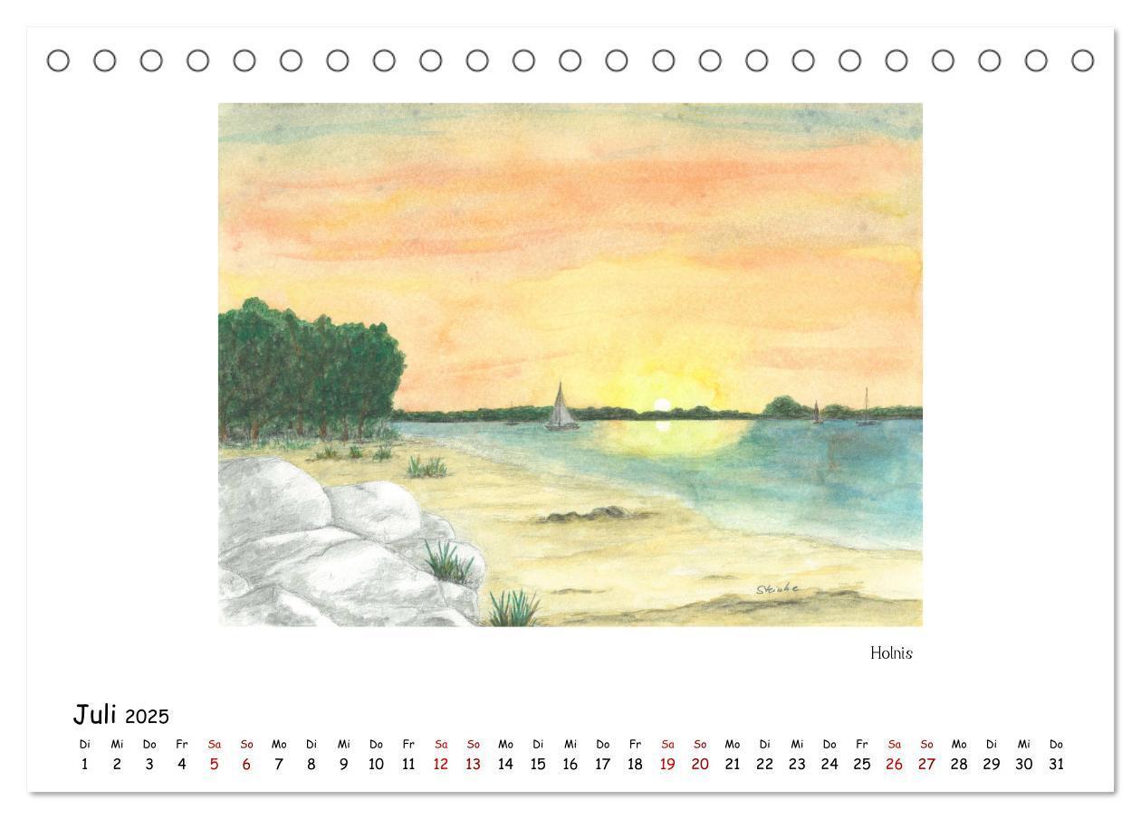 Bild: 9783435324521 | Die Flensburger Förde (Tischkalender 2025 DIN A5 quer), CALVENDO...