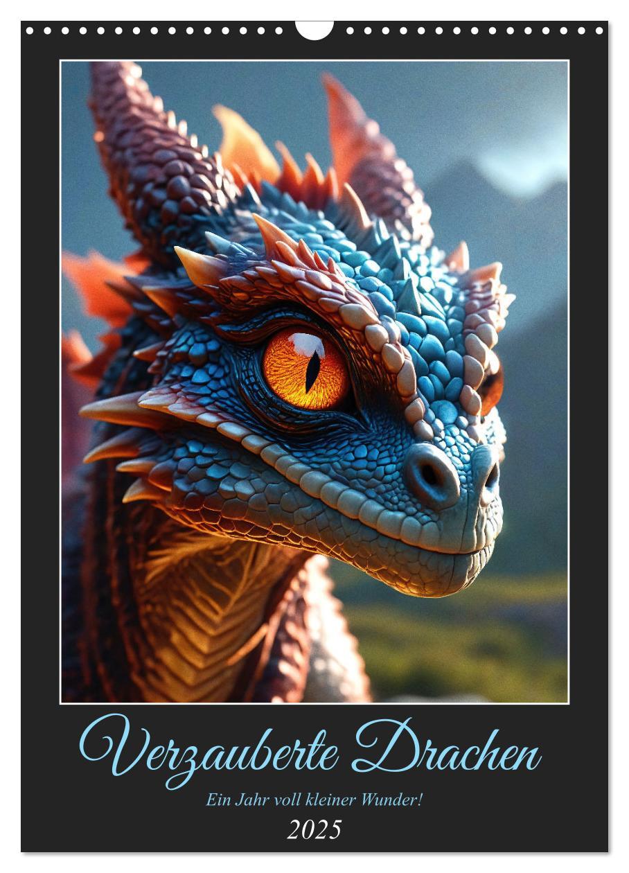 Cover: 9783457124543 | Verzauberte Drachen: Ein Jahr voll kleiner Wunder! (Wandkalender...