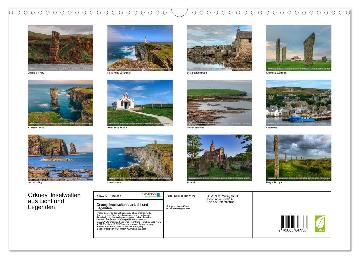 Bild: 9783383847783 | Orkney, Inselwelten aus Licht und Legenden. (Wandkalender 2025 DIN...