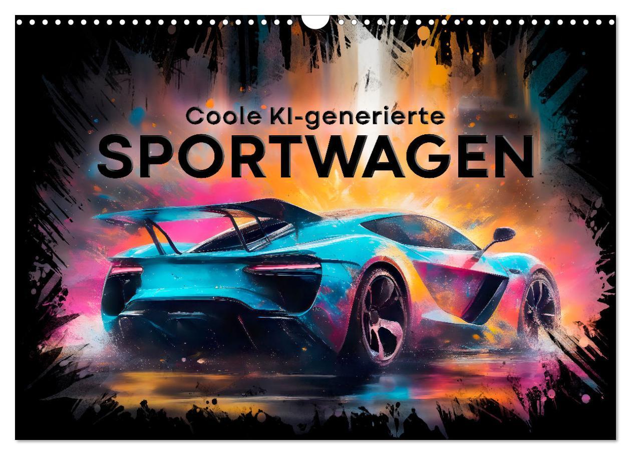 Cover: 9783383860805 | Coole KI-generierte SPORTWAGEN (Wandkalender 2025 DIN A3 quer),...