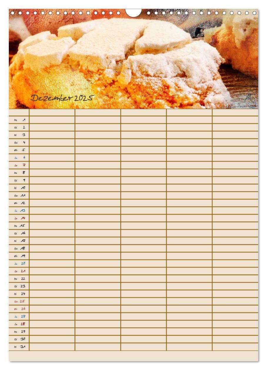 Bild: 9783435990832 | Italienische Küche mit Familienplaner (Wandkalender 2025 DIN A3...