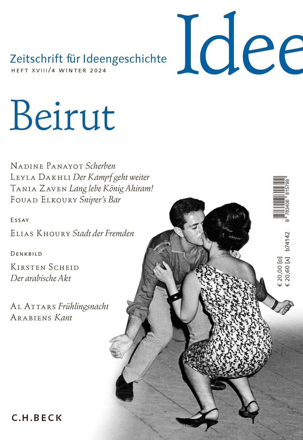 Cover: 9783406815799 | Zeitschrift für Ideengeschichte Heft XVIII/4 Winter 2024 | Beirut