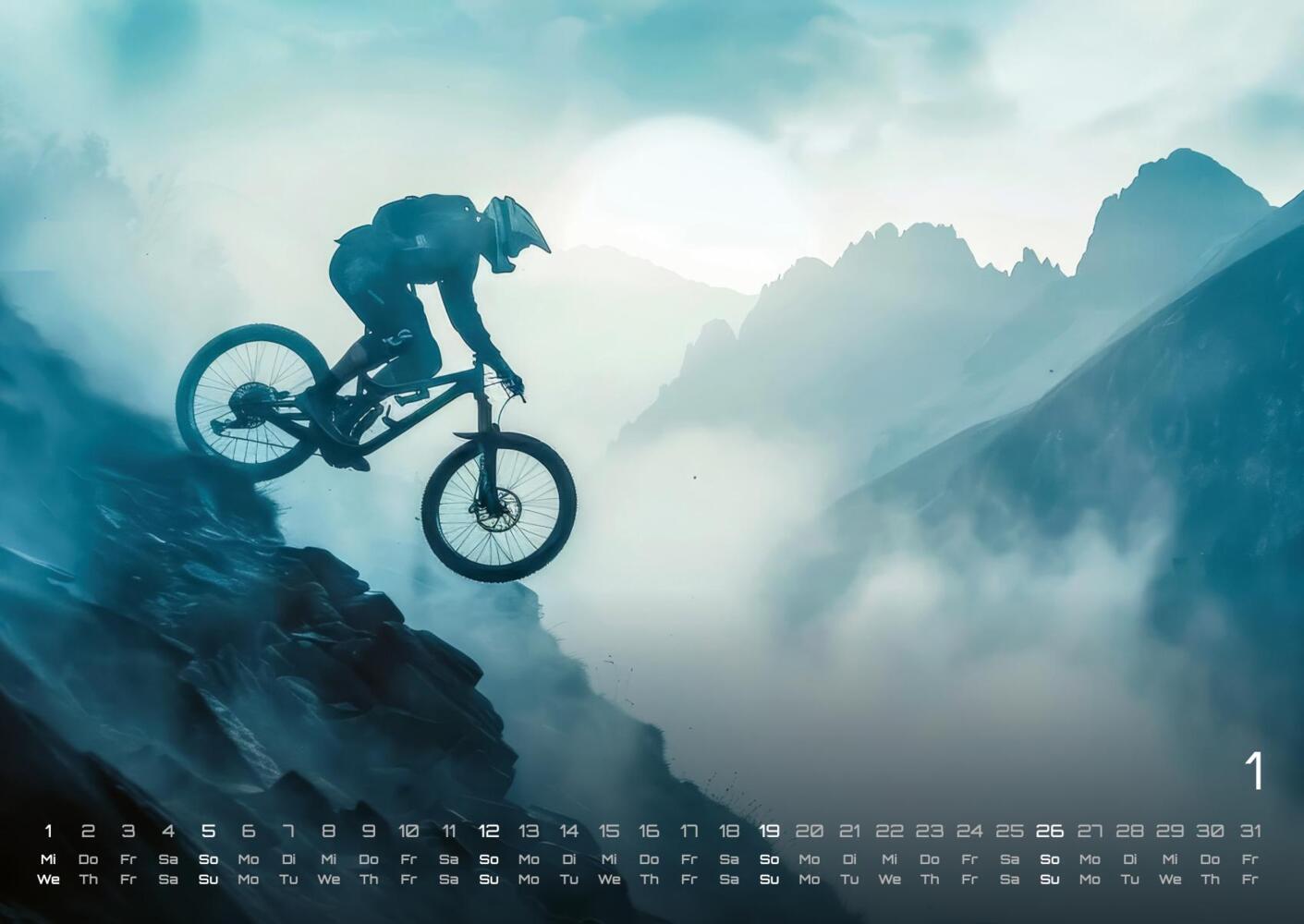 Bild: 9783986734121 | MTB Mountainbike - 2025 - Kalender DIN A2 | GP-Fever.de | Kalender