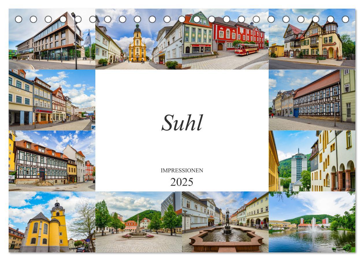 Cover: 9783435228553 | Suhl Impressionen (Tischkalender 2025 DIN A5 quer), CALVENDO...