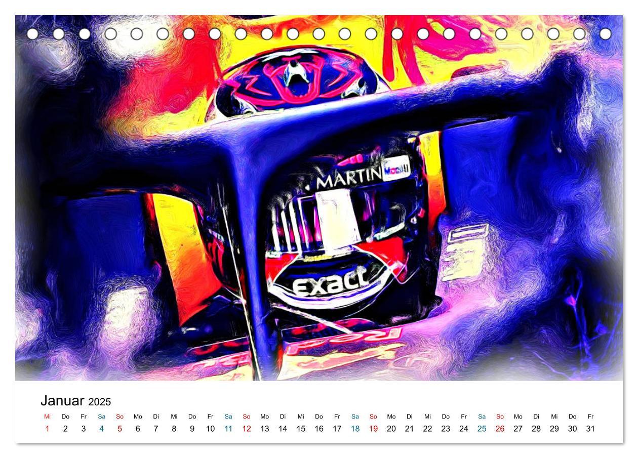 Bild: 9783435273874 | Königsklasse FORMEL 1 (Tischkalender 2025 DIN A5 quer), CALVENDO...