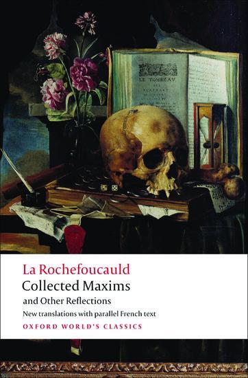 Cover: 9780199540006 | Collected Maxims and Other Reflections | Francois De La Rochefoucauld