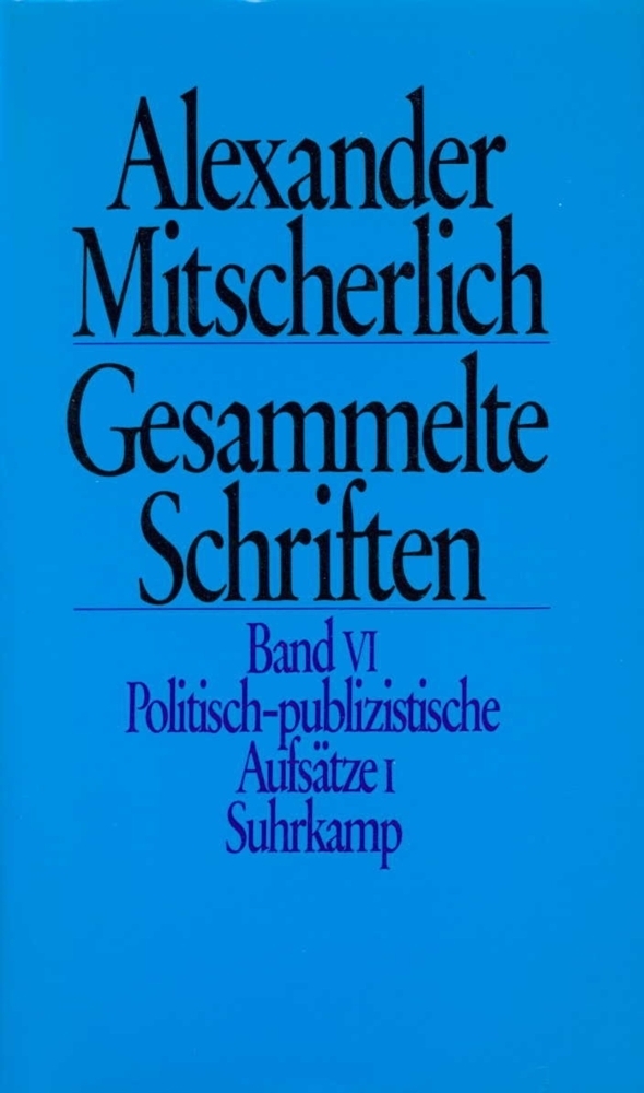 Cover: 9783518576427 | Politisch-publizistische Aufsätze. Tl.1 | Alexander Mitscherlich