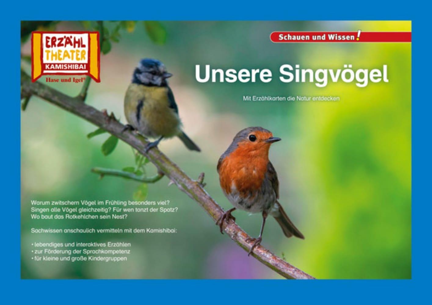 Cover: 4260505830977 | Kamishibai: Unsere Singvögel | 10 Fotobildkarten für das Erzähltheater