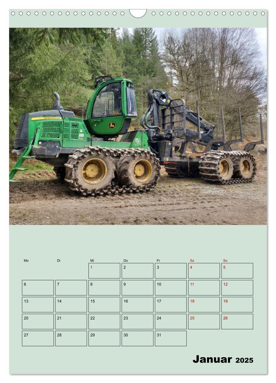 Bild: 9783383967276 | Forst-Maschinen der Forwarder im Einsatz (Wandkalender 2025 DIN A3...