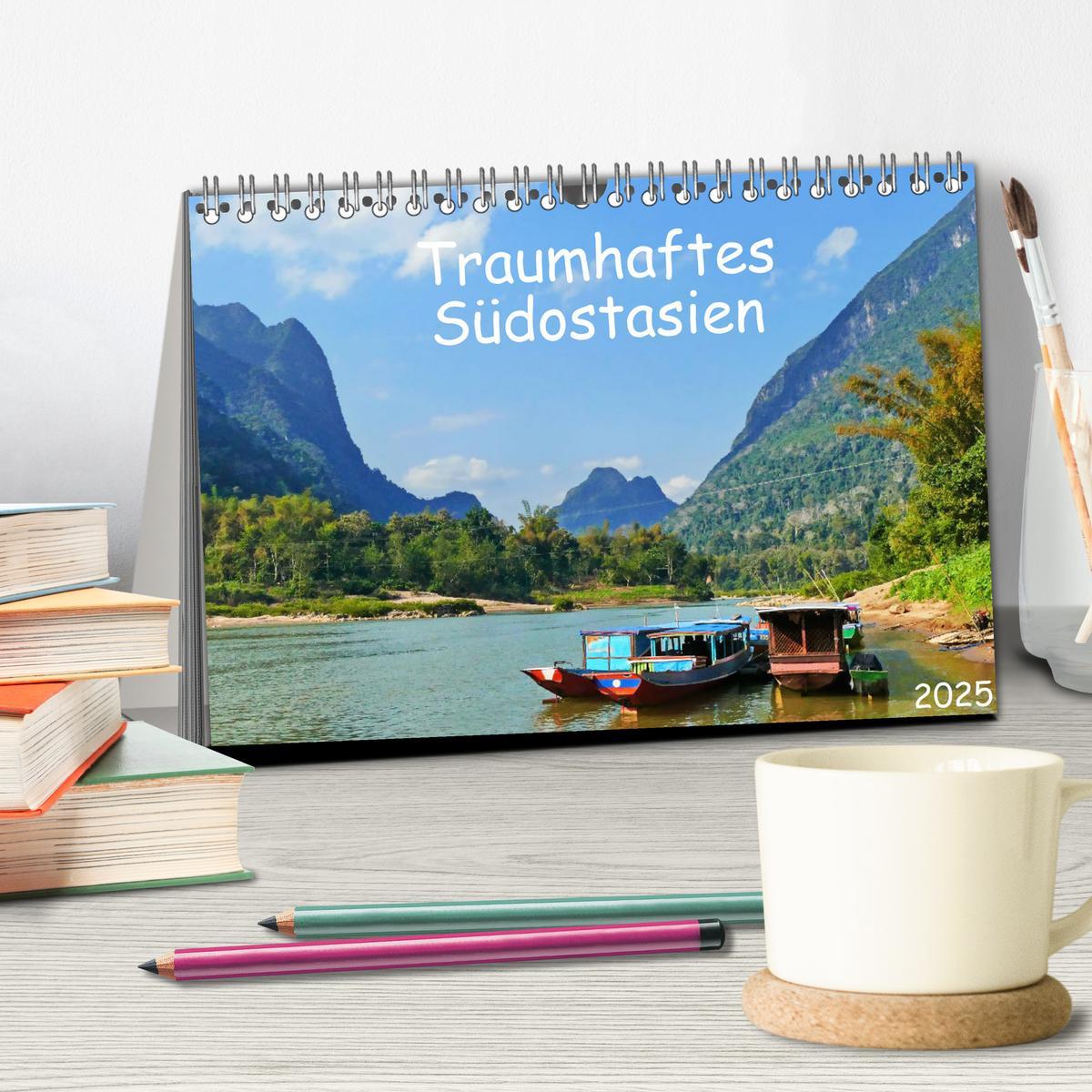 Bild: 9783435106240 | Traumhaftes Südostasien (Tischkalender 2025 DIN A5 quer), CALVENDO...