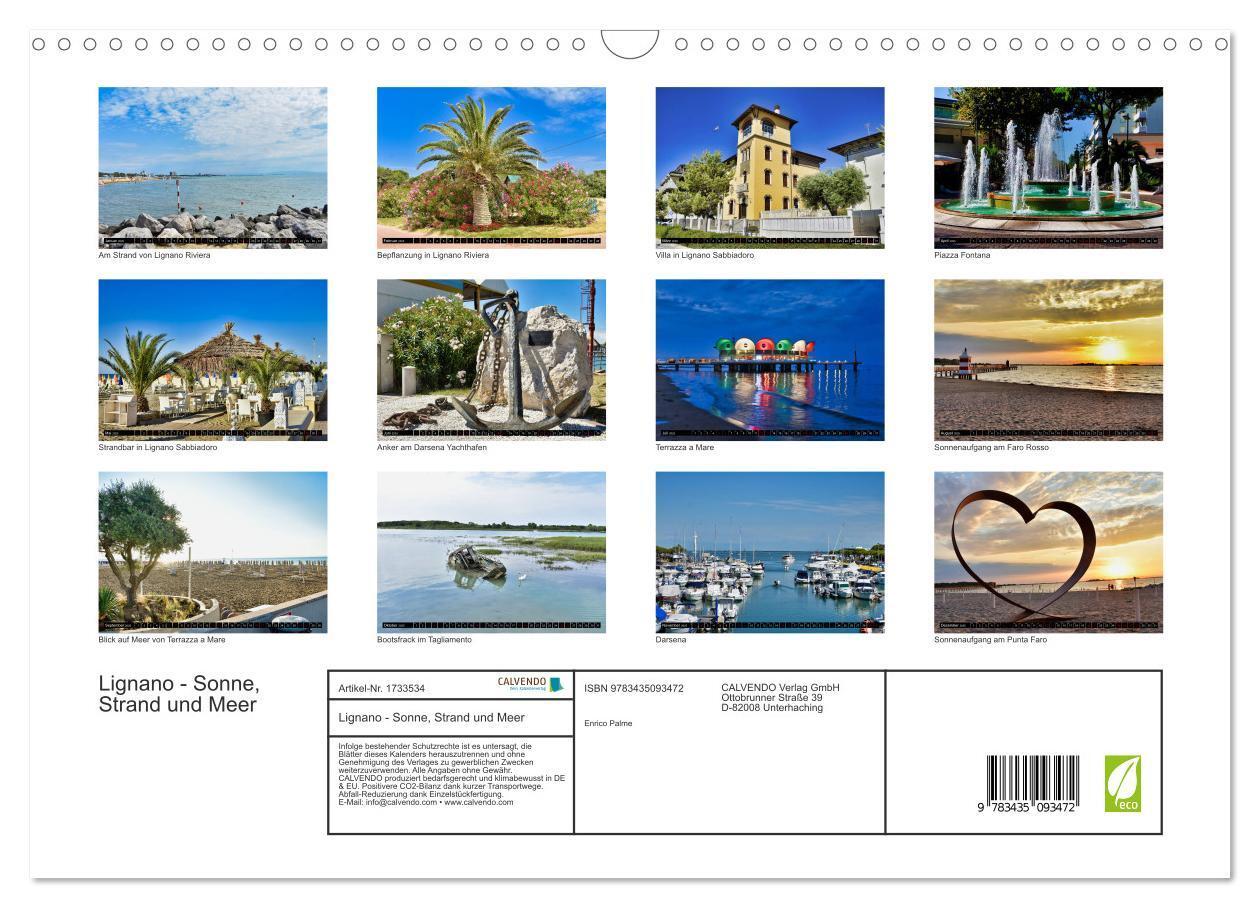 Bild: 9783435093472 | Lignano - Sonne, Strand und Meer (Wandkalender 2025 DIN A3 quer),...