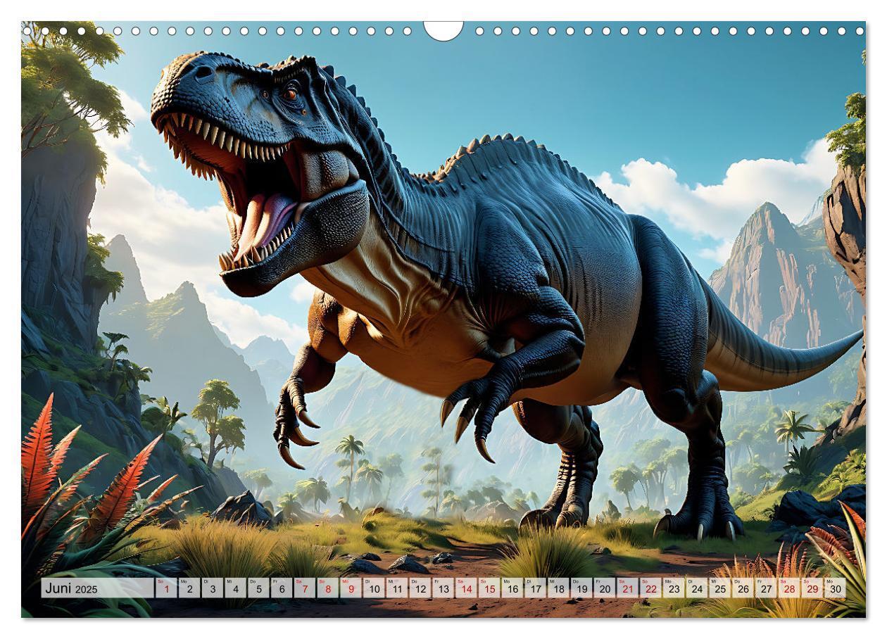 Bild: 9783383798979 | Dinosaurier - die Welt der Urzeitgiganten (Wandkalender 2025 DIN A3...