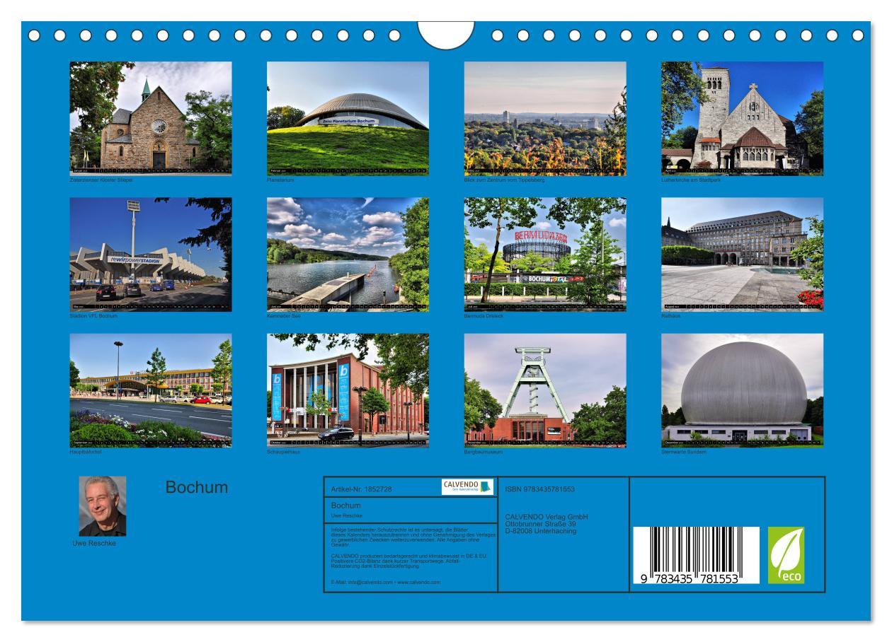 Bild: 9783435781553 | Bochum (Wandkalender 2025 DIN A4 quer), CALVENDO Monatskalender | 2025