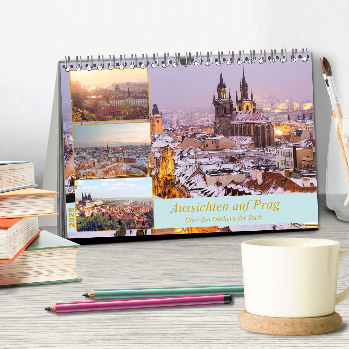 Bild: 9783383915376 | Aussichten auf Prag (Tischkalender 2025 DIN A5 quer), CALVENDO...