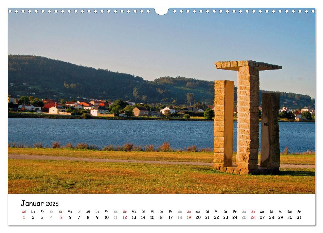 Bild: 9783435193295 | Jakobsweg - Camino Ingles (Wandkalender 2025 DIN A3 quer), CALVENDO...