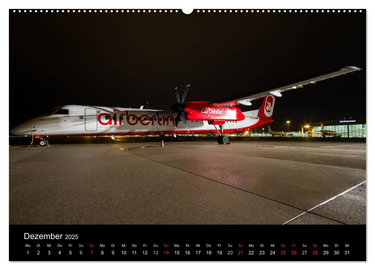 Bild: 9783435742073 | Flugzeuge bei Nacht (Wandkalender 2025 DIN A2 quer), CALVENDO...