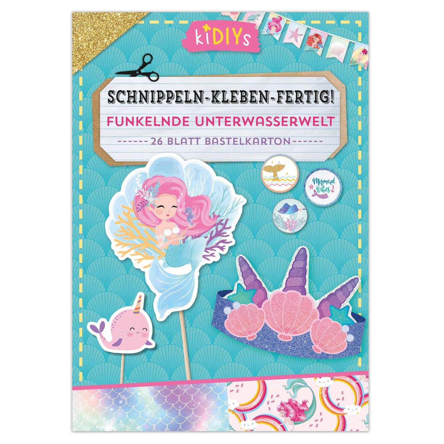 Cover: 4260188017757 | Schnippeln - Kleben - Fertig! Funkelnde Unterwasserwelt | Taschenbuch