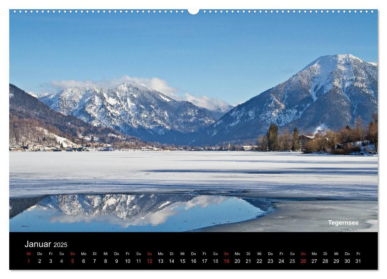 Bild: 9783435719396 | Oberbayerische Seen (Wandkalender 2025 DIN A2 quer), CALVENDO...