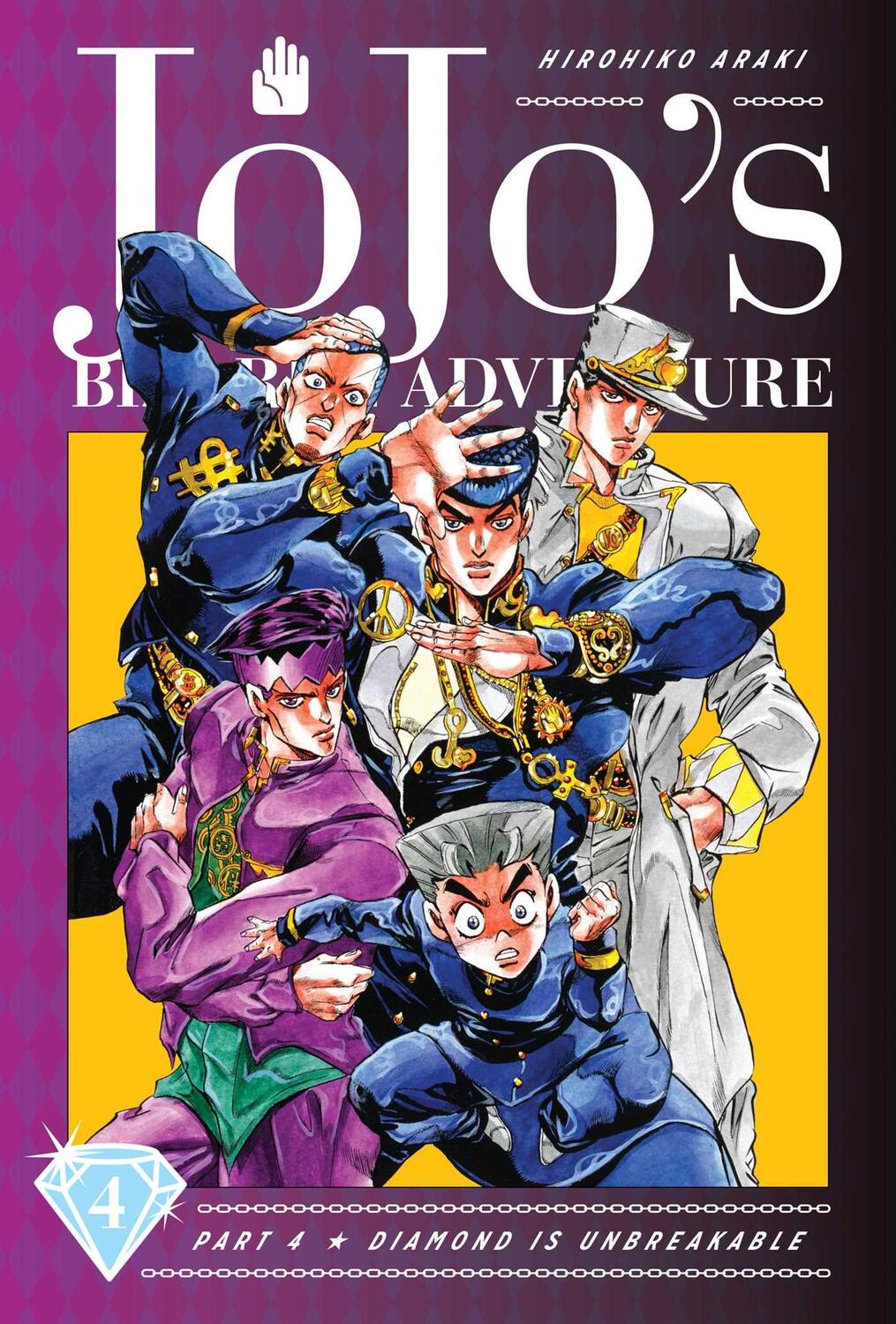 Cover: 9781974708109 | Jojo's Bizarre Adventure: Part 4--Diamond Is Unbreakable, Vol. 4