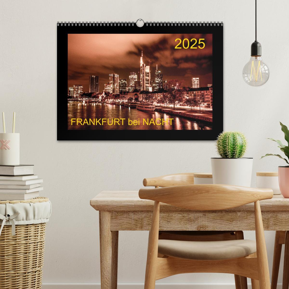 Bild: 9783435273362 | Frankfurt bei Nacht 2025 (Wandkalender 2025 DIN A3 quer), CALVENDO...