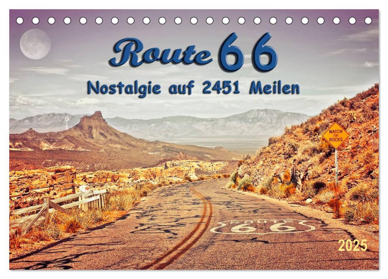 Cover: 9783435479214 | Nostalgie auf 2451 Meilen - Route 66 (Tischkalender 2025 DIN A5...