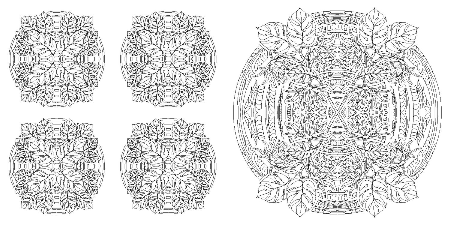 Bild: 9788863126402 | Blumen-Mandalas (Ausmalbuch zur kreativen Stressbewältigung) | White