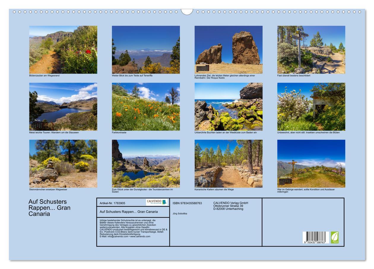 Bild: 9783435588763 | Auf Schusters Rappen... Gran Canaria (Wandkalender 2025 DIN A2...