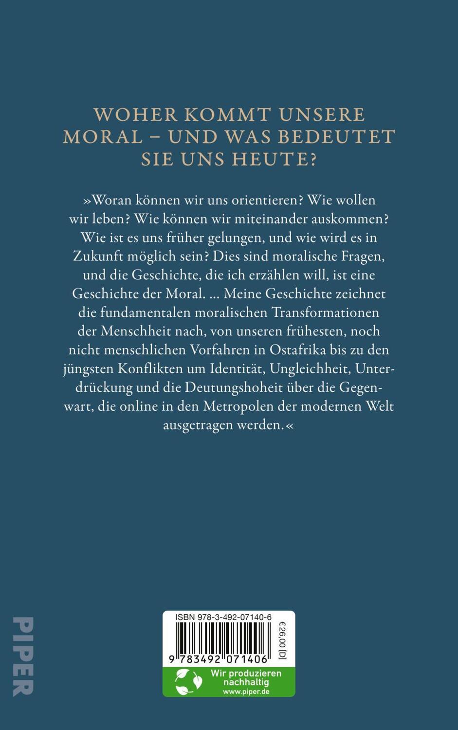 Rückseite: 9783492071406 | Moral | Hanno Sauer | Buch | 400 S. | Deutsch | 2023 | Piper