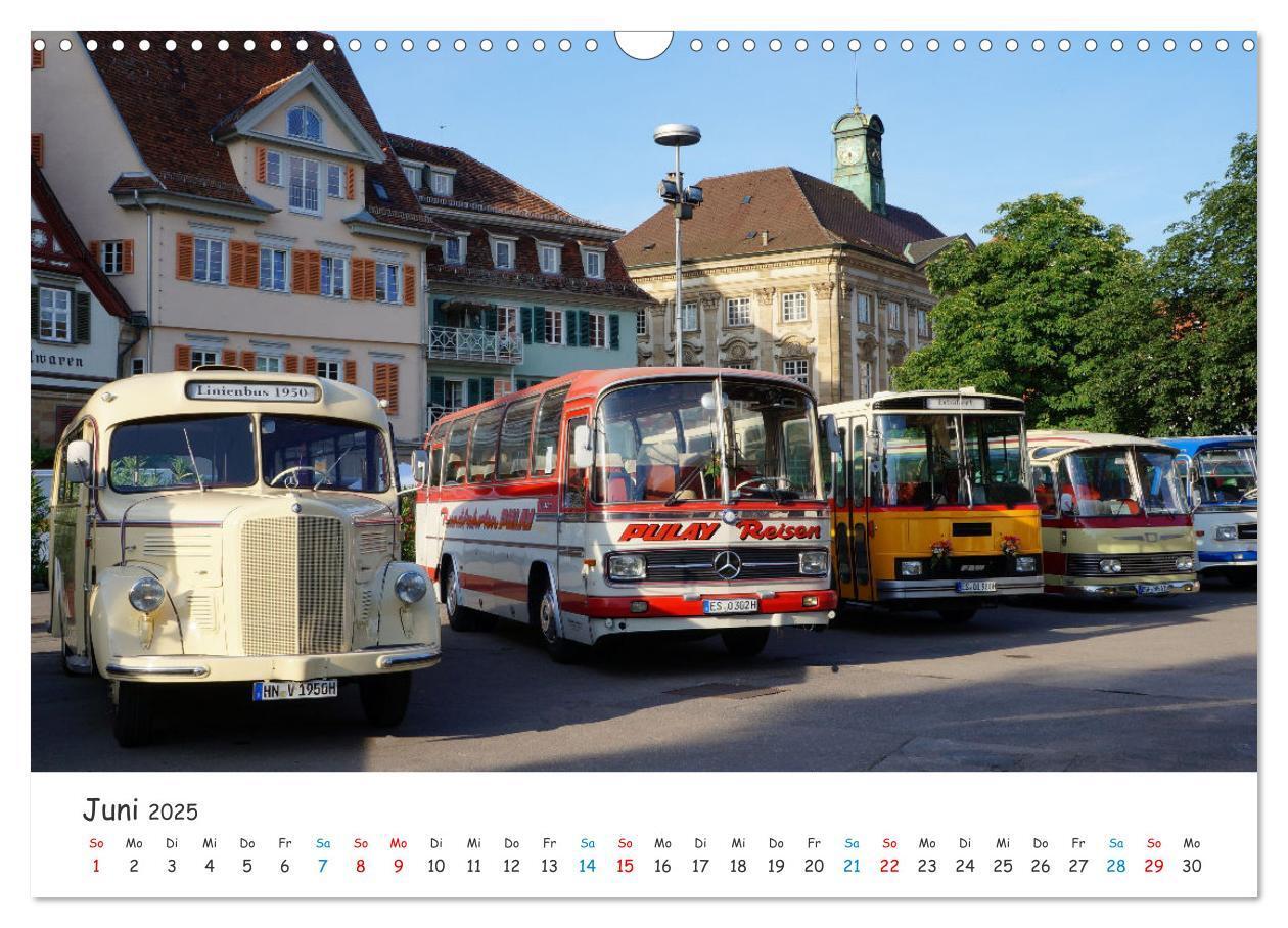 Bild: 9783435094479 | Omnibusse von heute und früher (Wandkalender 2025 DIN A3 quer),...