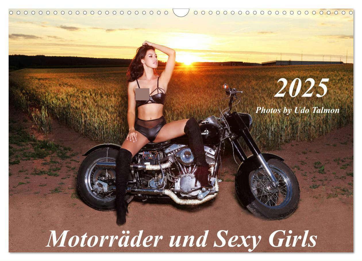 Cover: 9783435115730 | Motorräder und Sexy Girls (Wandkalender 2025 DIN A3 quer), CALVENDO...