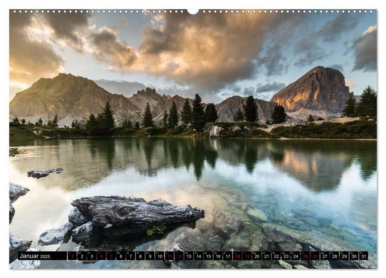 Bild: 9783435292578 | Bergseen in den Dolomiten (Wandkalender 2025 DIN A2 quer), CALVENDO...