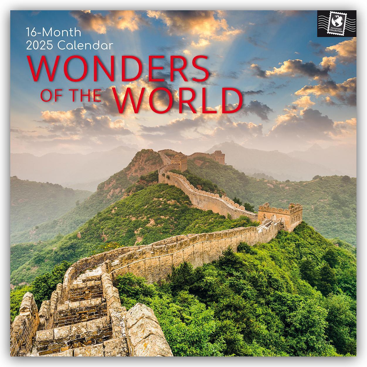 Cover: 9781835362662 | Wonders of the World - Wunder der Welt 2025 - 16-Monatskalender | Ltd