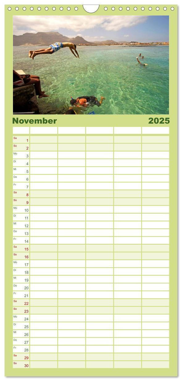 Bild: 9783457110218 | Familienplaner 2025 - Kap Verde mit 5 Spalten (Wandkalender, 21 x...