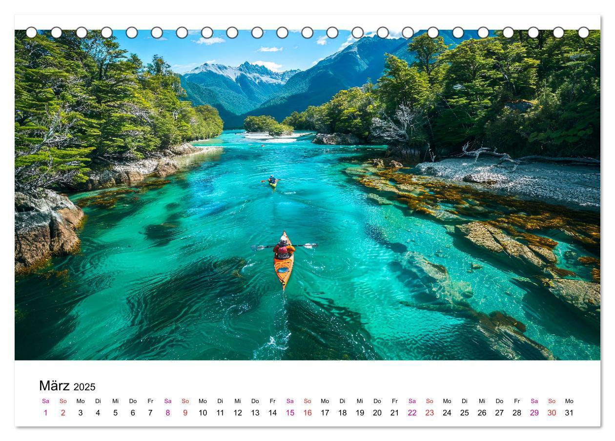 Bild: 9783457140208 | Kajak Erlebnisse (Tischkalender 2025 DIN A5 quer), CALVENDO...