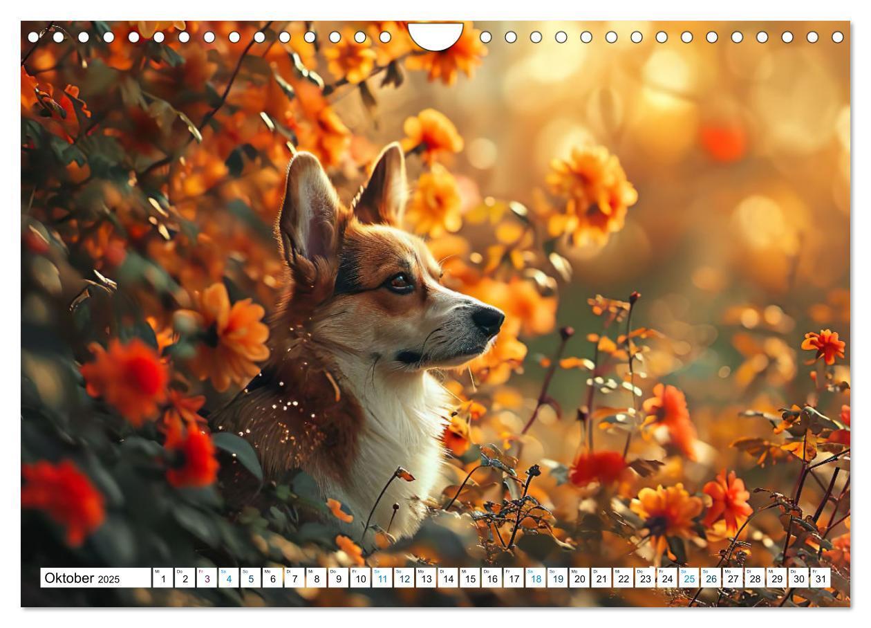 Bild: 9783383776069 | Happy Corgis (Wandkalender 2025 DIN A4 quer), CALVENDO Monatskalender