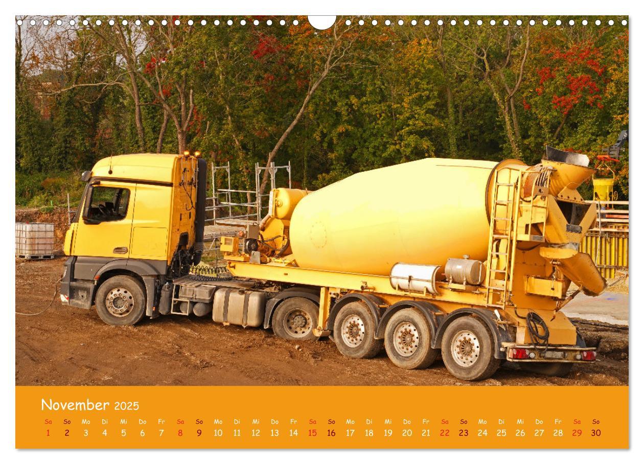 Bild: 9783383999338 | Baumaschinen im Einsatz (Wandkalender 2025 DIN A3 quer), CALVENDO...