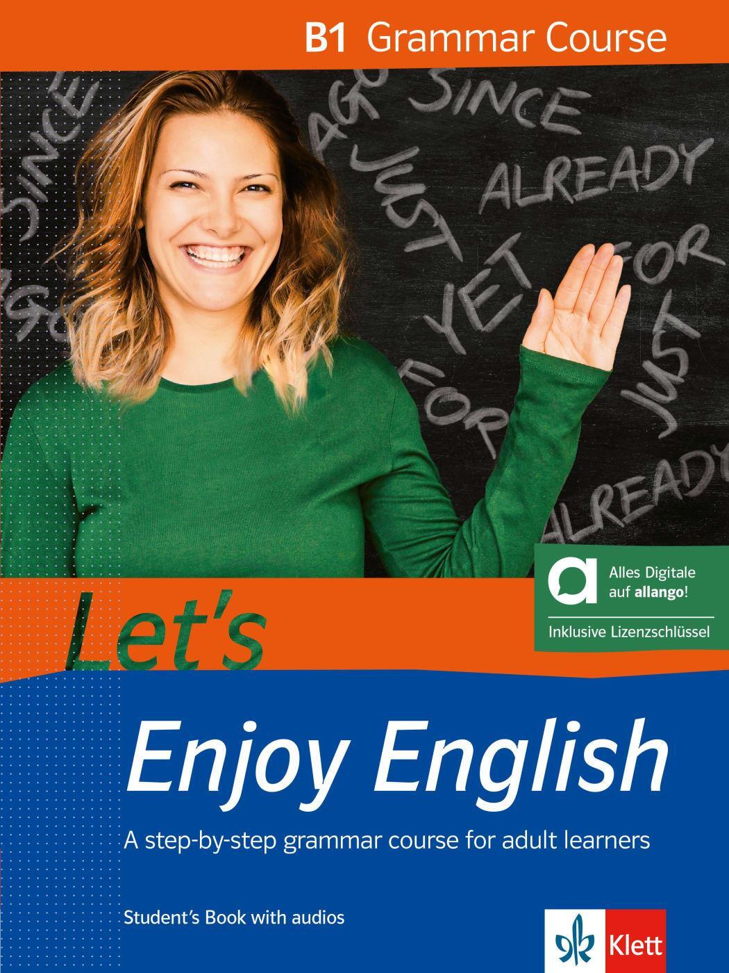 Cover: 9783125017092 | Let's Enjoy English B1 Grammar Course - Hybrid Edition allango | 2024